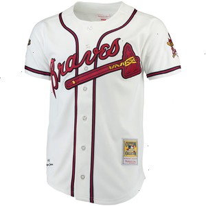 Chipper Jones Atlanta Braves Mitchell & Ness Authentic Jersey - White