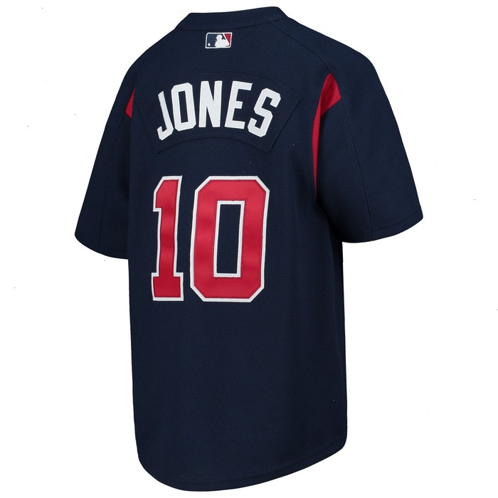 Chipper Jones Atlanta Braves Mitchell & Ness Youth Cooperstown Collection Mesh Batting Practice Jersey - Navy