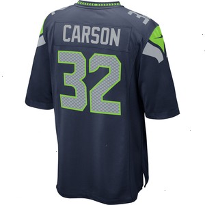 Chris Carson Seattle Seahawks Nike Game Jersey - College Navy