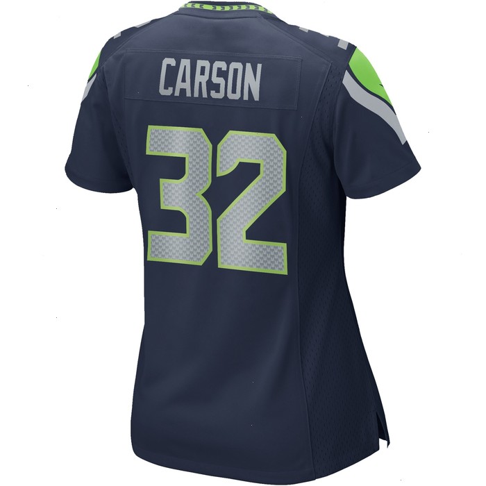 Chris Carson Seattle Seahawks Nike Women's Game Jersey - College Navy