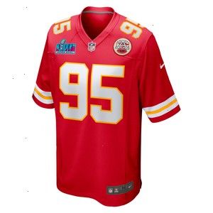 Chris Jones Kansas City Chiefs Nike Super Bowl LVII Patch Game Jersey - Red