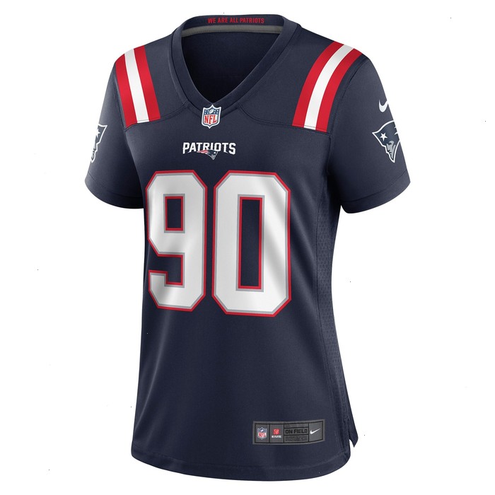 Christian Barmore New England Patriots Nike Women's Player Game Jersey - Navy