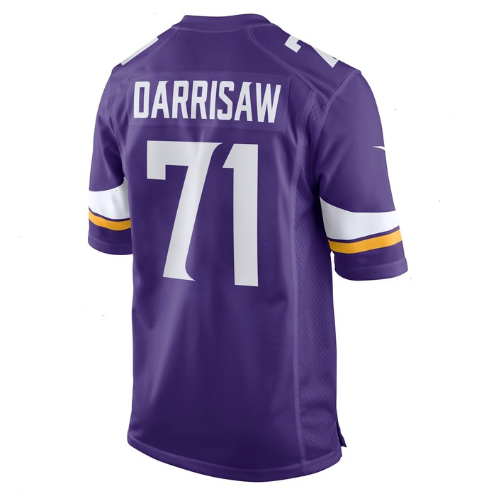 Christian Darrisaw Minnesota Vikings Nike Game Jersey - Purple