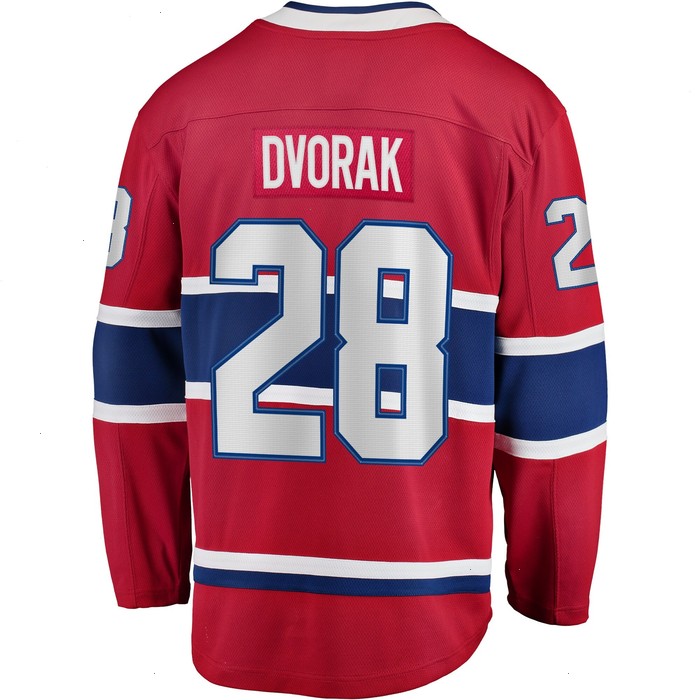 Christian Dvorak Montreal Canadiens Fanatics Branded Home Breakaway Player Jersey - Red