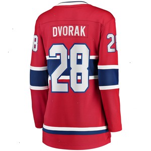 Christian Dvorak Montreal Canadiens Fanatics Branded Women's Home Breakaway Player Jersey - Red