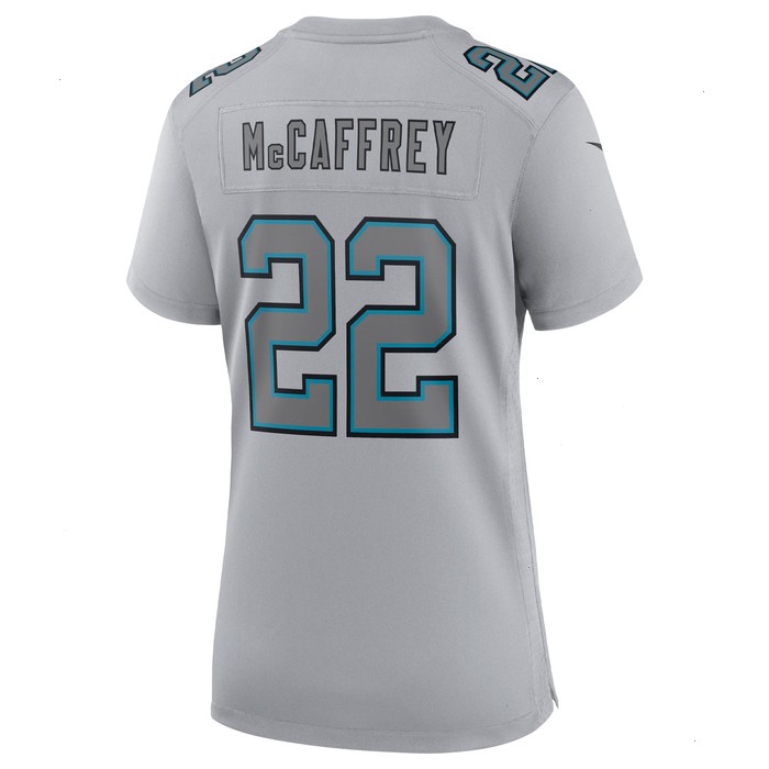 Christian McCaffrey Carolina Panthers Nike Women's Atmosphere Fashion Game Jersey - Gray