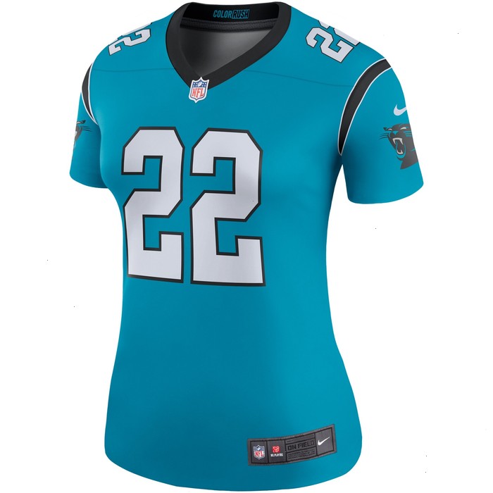 Christian McCaffrey Carolina Panthers Nike Women's Color Rush Legend Player Jersey - Blue