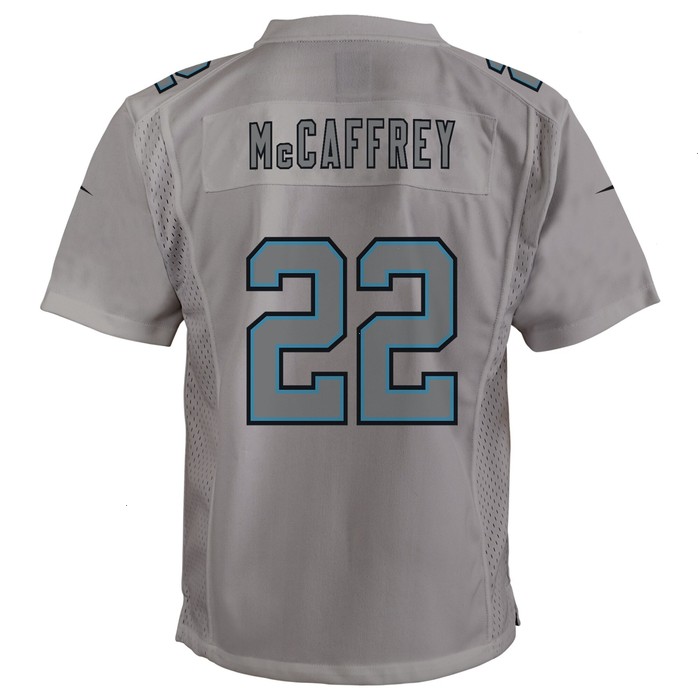 Christian McCaffrey Carolina Panthers Nike Youth Atmosphere Game Jersey - Gray