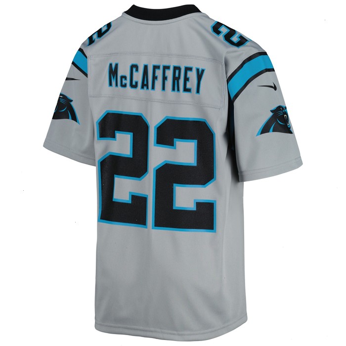 Christian McCaffrey Carolina Panthers Nike Youth Inverted Team Game Jersey - Silver