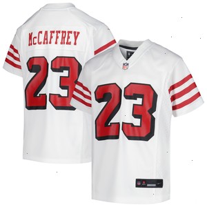 Christian McCaffrey San Francisco 49ers Nike Youth Game Jersey - White