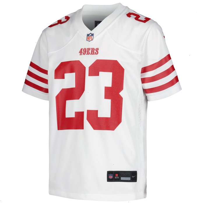 Christian McCaffrey San Francisco 49ers Nike Youth Game Jersey - White V1