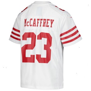 Christian McCaffrey San Francisco 49ers Nike Youth Game Jersey - White V1