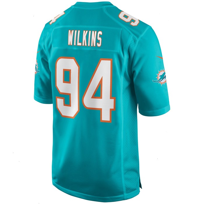 Christian Wilkins Miami Dolphins Nike Game Jersey - Aqua