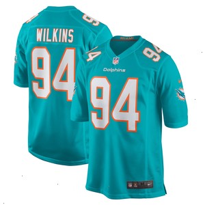 Christian Wilkins Miami Dolphins Nike Team Game Jersey - Aqua