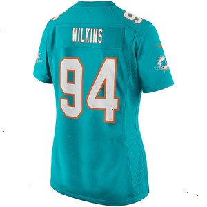 Christian Wilkins Miami Dolphins Nike Women's Game Jersey - Aqua