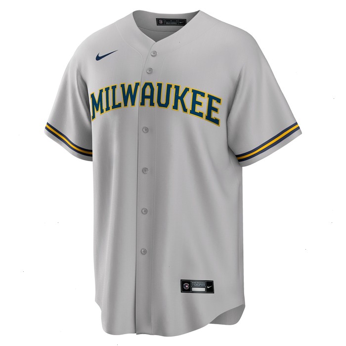 Christian Yelich Milwaukee Brewers Nike Alternate Replica Player Jersey - Gray