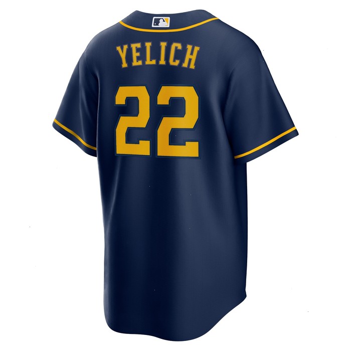 Christian Yelich Milwaukee Brewers Nike Alternate Replica Player Jersey - Navy