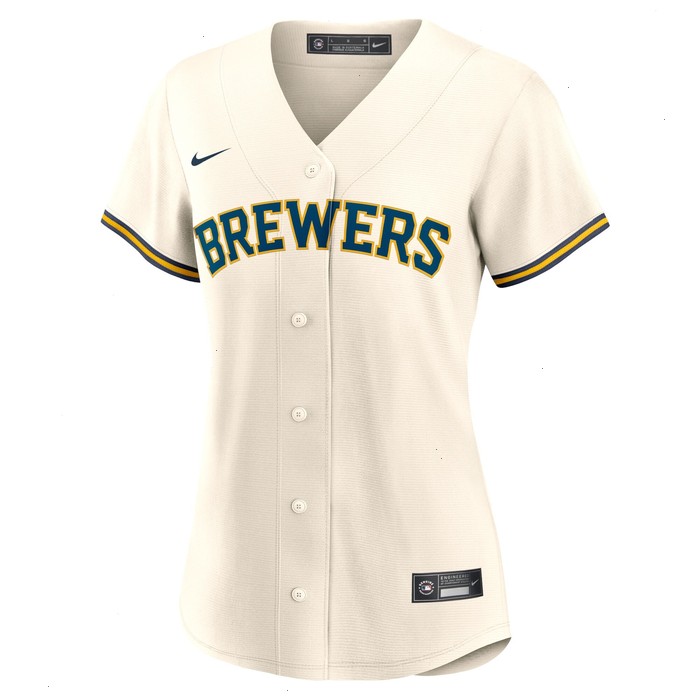 Christian Yelich Milwaukee Brewers Nike Women's Home Replica Player Jersey - Cream