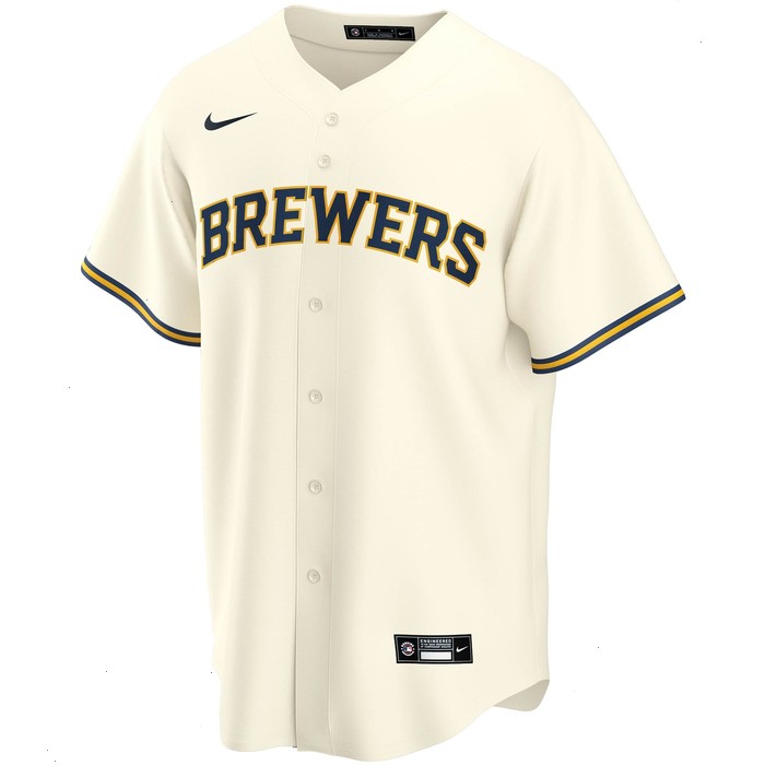 Christian Yelich Milwaukee Brewers Nike Youth Alternate Replica Player Jersey - Cream