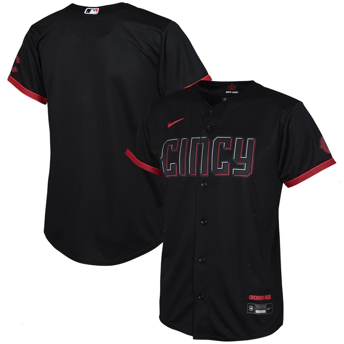 Cincinnati Reds Nike Preschool 2023 City Connect Replica Jersey - Black