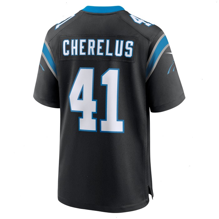 Claudin Cherelus Carolina Panthers Nike Team Game Jersey - Black