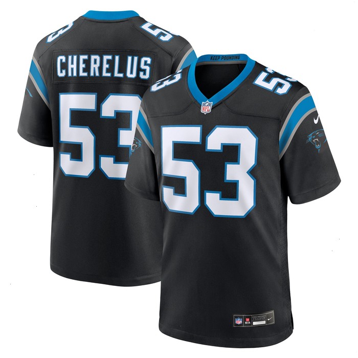 Claudin Cherelus Carolina Panthers Nike Team Game Jersey - Black V1