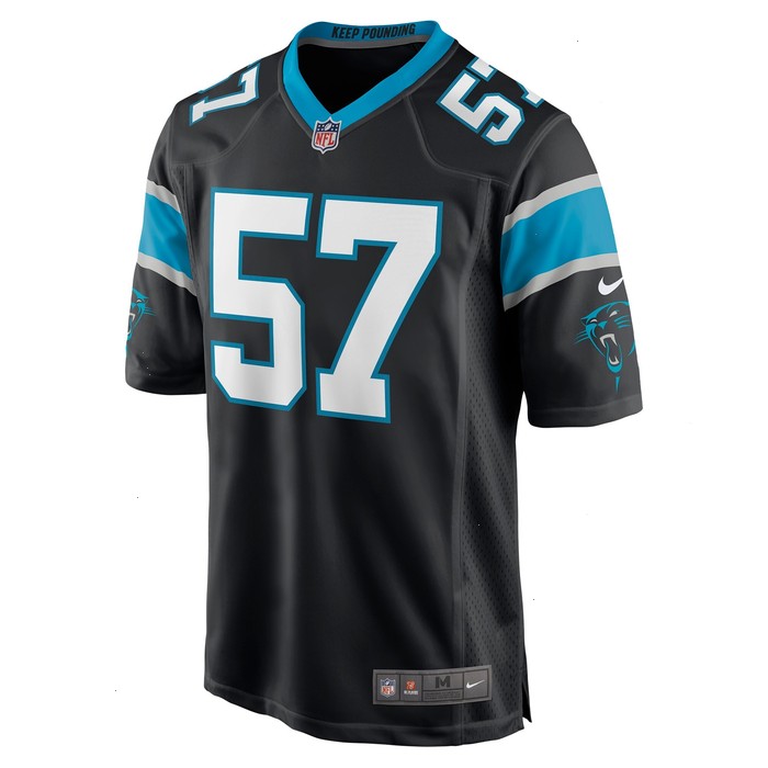 Clay Johnston Carolina Panthers Nike Game Jersey - Black