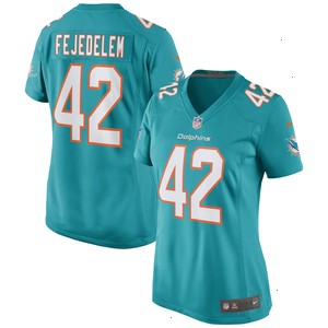 Clayton Fejedelem Miami Dolphins Nike Women's Game Jersey - Aqua