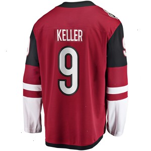 Clayton Keller Arizona Coyotes Fanatics Branded Home Premier Breakaway Player Jersey - Garnet