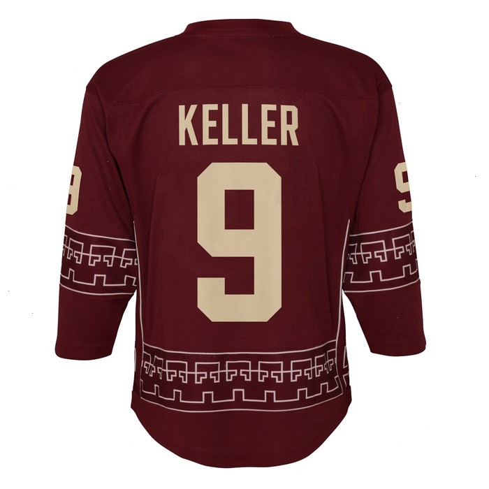 Clayton Keller Arizona Coyotes Youth Alternate 2022/23 Replica Player Jersey - Garnet