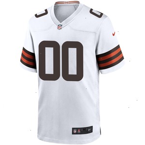 Cleveland Browns Nike Custom Game Jersey - White