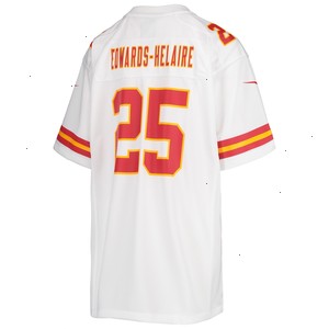 Clyde Edwards-Helaire Kansas City Chiefs Nike Youth Game Jersey - White