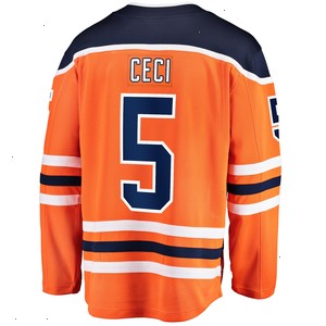 Cody Ceci Edmonton Oilers Fanatics Branded Home Breakaway Player Jersey - Orange