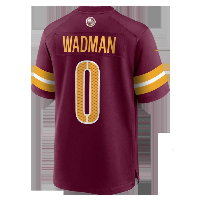 Colby Wadman Washington Commanders Nike Game Jersey - Burgundy