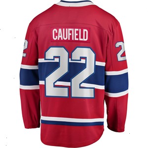 Cole Caufield Montreal Canadiens Fanatics Branded 2017/18 Home Breakaway Replica Jersey - Red