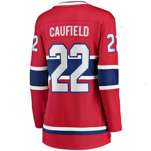 Cole Caufield Montreal Canadiens Fanatics Branded Women's 2017/18 Home Breakaway Replica Jersey - Red