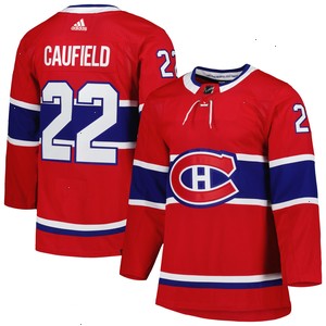 Cole Caufield Montreal Canadiens adidas Home Primegreen Authentic Pro Player Jersey - Red