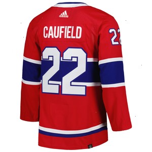 Cole Caufield Montreal Canadiens adidas Home Primegreen Authentic Pro Player Jersey - Red