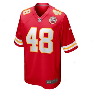 Cole Christiansen Kansas City Chiefs Nike Game Player Jersey - Red