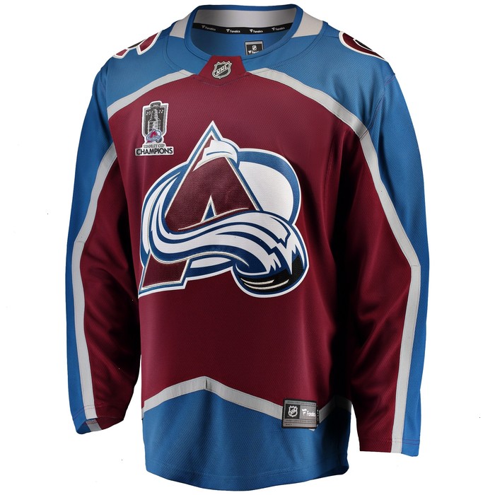 Colorado Avalanche Fanatics Branded Home 2022 Stanley Cup Champions Breakaway Jersey - Burgundy