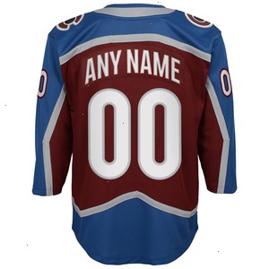 Colorado Avalanche Youth Home 2022 Stanley Cup Champions Premier Custom Jersey - Burgundy