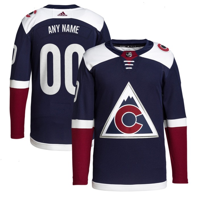 Colorado Avalanche adidas 2018/19 Alternate Primegreen Authentic Pro Custom Jersey - Navy