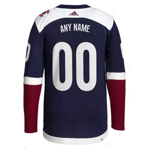 Colorado Avalanche adidas 2018/19 Alternate Primegreen Authentic Pro Custom Jersey - Navy