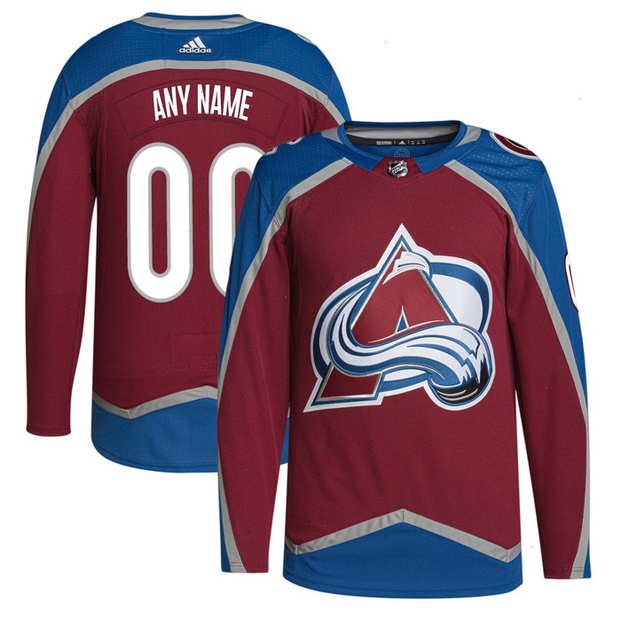 Colorado Avalanche adidas Home Primegreen Authentic Pro Custom Jersey - Burgundy