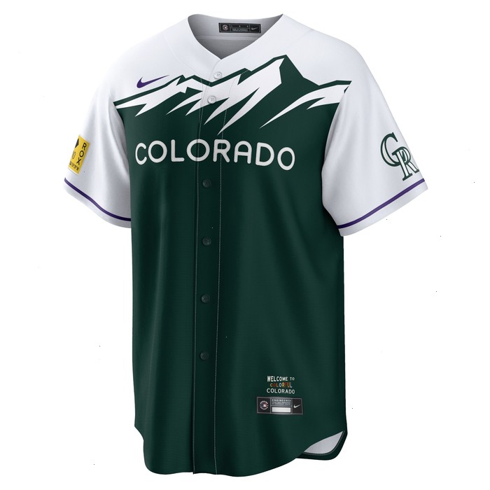 Colorado Rockies Nike 2022 City Connect Replica Team Jersey - Green