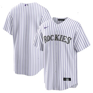 Colorado Rockies Nike Home Blank Replica Jersey - White