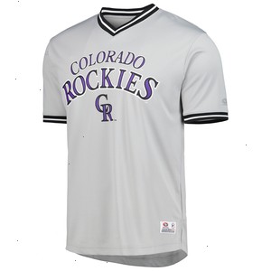 Colorado Rockies V-Neck Jersey - Gray