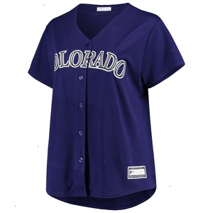 Colorado Rockies Women's Plus Size Alternate Replica Team Jersey - Purple