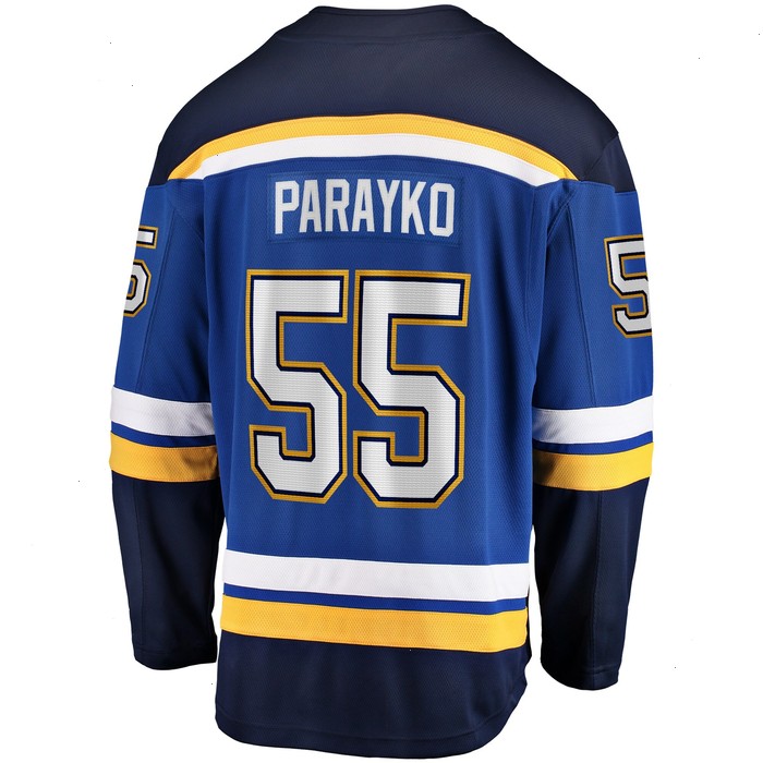 Colton Parayko St. Louis Blues Fanatics Branded Breakaway Player Jersey - Blue