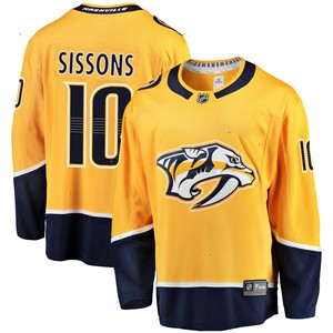 Colton Sissons Nashville Predators Fanatics Branded Breakaway Player Jersey - Gold